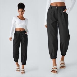 NWT Halara Mid Rise Zipper Pocket Casual Cotton Joggers Medium